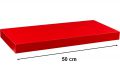 Nástenná polica STILISTA - červená 50 cm