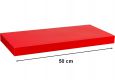 Nástěnná police STILISTA VOLATO - lesklá červená 50 cm
