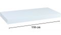 Nástěnná police STILISTA VOLATO - bílá 110 cm
