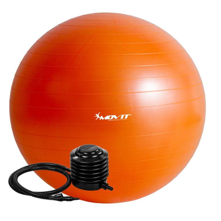 Obrázok MOVIT 54115 Gymnastický míč s pumpou - 75 cm - oranžová