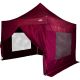 Záhradný párty stan Stilista nožnicový 4 bočné steny - burgundská