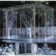 Vianočný svetelný záves - 3x3 m, 300 LED, studeno biely