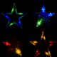 VOLTRONIC Vianočný záves,svietiace hviezdy, 150 LED, farebný