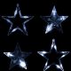 Vianočná dekorácia - svietiace hviezdy,150 LED, studenobiele