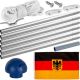Vlajkový stožiar vrátane vlajky Nemecko - 650 cm