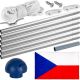 Vlajkový stožiar vrátane vlajky Česká republika - 650 cm