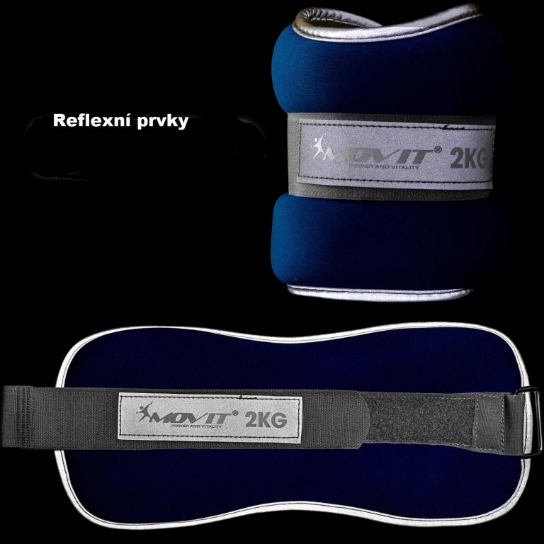 Obrázok Neoprénové záťažové reflexné manžety 2 x 0,5 kg