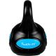 MOVIT Kettlebell činka - 3 kg, čierna/svetlomodrá