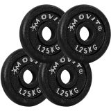 MOVIT sada 4 kusov závažia - 1,25 kg, liatina