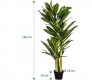 PLANTASIA umelý strom Dracaena 120 cm, 81 listov