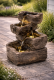 STILISTA záhradná fontána, 25 x 23 x 38 cm, drevené kmene