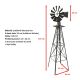 STILISTA veterný mlyn, 245 x 55 cm, oceľ, bronzový
