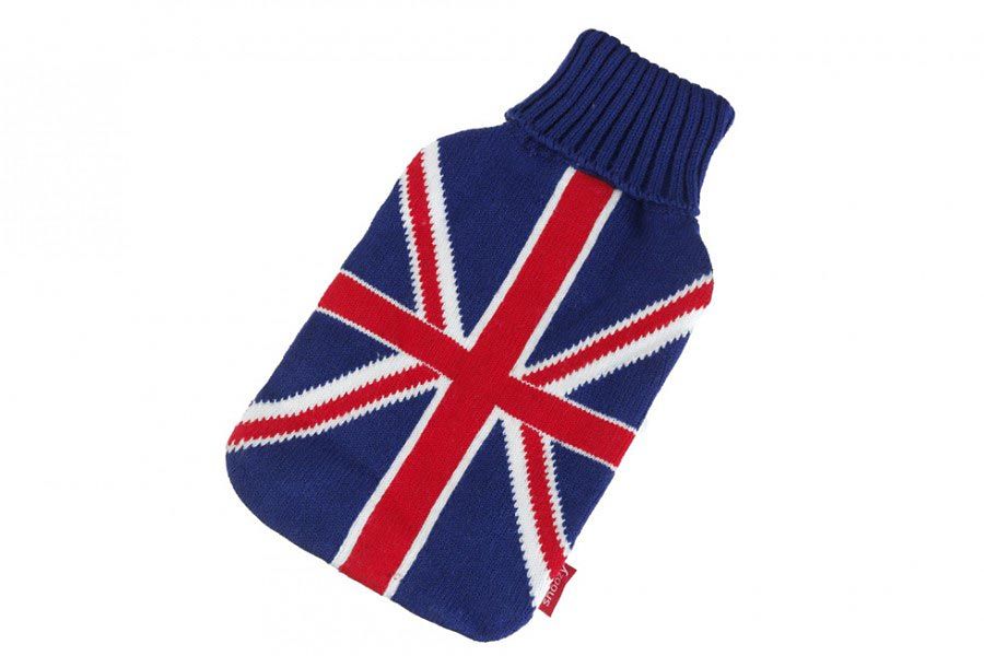 Obrázok Termofor - nahrievacia fľaša Snoozy 2L s obalom UNION JACK