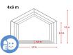 Záhradný párty stan STANDARD 4 x 6 m – biela