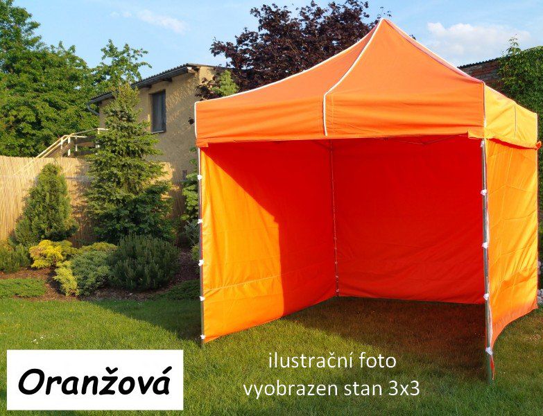 Obrázok Záhradný párty stan PROFI STEEL 3 x 6 - oranžová