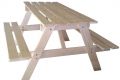 Detská drevená zostava na piknik - 90 x 70 x 50 cm