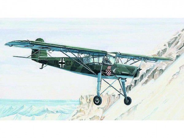 Obrázok Model Fieseler FI-156 Storch 13,8x19,6cm v krabici 25x14,5x4,5cm