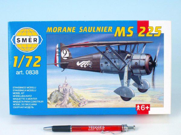 Obrázok Model Morane Saulnier MS 225 1:72 9,2x15,4cm v krabici 25x14,5x4,5cm