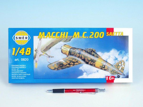 Obrázok Model Macchi M.C. 200 Saetta 16,1x21,2cm v krabici 31x13,5x3,5cm