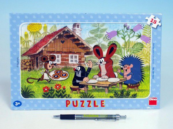 Obrázok Deskové puzzle DINO 15 dílků - Krtek a koláče