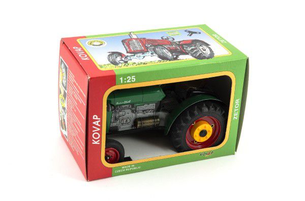 Obrázok Traktor Zetor 25A zelený na klíček kov 15cm 1:25 v krabičce Kovap