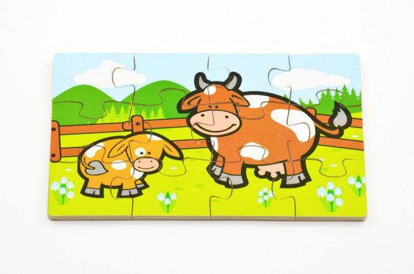 Obrázok TEDDIES Puzzle pro děti Moje první zvířátka, 4x12 dílků