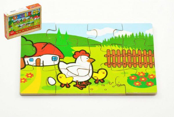 Obrázok TEDDIES Puzzle pro děti Moje první zvířátka, 4x12 dílků