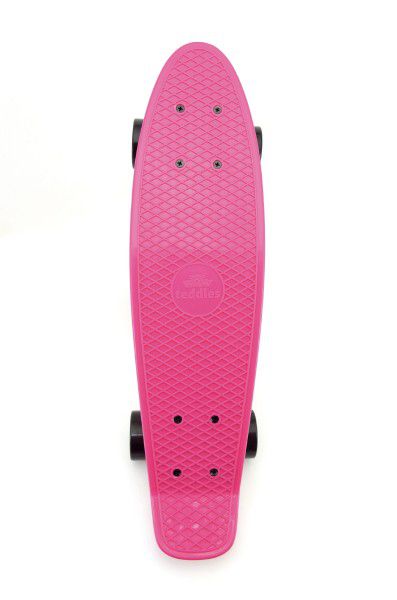 Obrázok Skateboard - pennyboard 60cm nosnost 90kg, kovové osy, růžová barva, černá kola