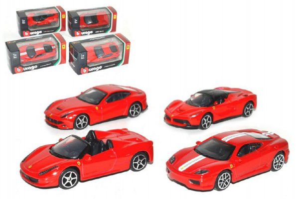 Obrázok Auto Bburago 7cm kov 1:64 Ferrari Race & Play asst v krabičce 24ks v DBX