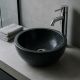 Kamenné umývadlo Gemma 501 leštený mramor Ø45 cm, black