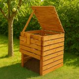 Záhradný drevený kompostér - 600 l