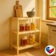 Drevený regál z borovice, 3 police, 93 x 80 x 33 cm, česká