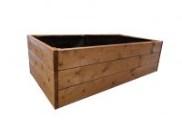 Drevený vyvýšený záhon 136 x 78 x 42 cm