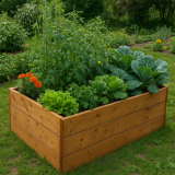 Drevený vyvýšený záhon 163 x 78 x 42 cm