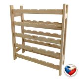 Drevený stojan na víno pre 30 fliaš, 64 x 75 x 25 cm