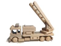 Drevené hasičské auto, 35 x 7 x 14 cm