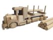 Drevený kamión s kládami, 38 x 9 x 12 cm