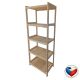 Drevený regál s 5 policami, 173 x 80 x 43 cm