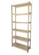 Drevený regál borovica 70x213x43 cm, 6 políc, nosnosť 25 kg