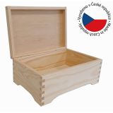 Drevená krabička, borovica, 30 x 20 x 13 cm