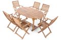 Set zahradního nábytku Oval Cross pre 6 osôb