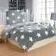 Mikroplyšové obliečky STARS GREY
