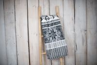 Mikroplyšová deka - Šedá vločka , 150 x 200 cm