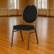 Kvalitná stolička kovová Monza - čierna