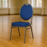 Kvalitná stolička kovová Monza - modrá