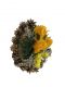Smútočná kvetina v tvare srdca, stredná, žltá