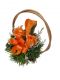 Kvetinový košík malej veľkosti, oranžový