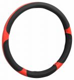 Poťah na volant GRIP - červený / čierny