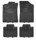 Koberce gumové UNI A - sada 4 kusov, čierne