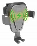 COMPASS Držiak telefónu Luke-V, bezdrôtové nabíjanie, silver